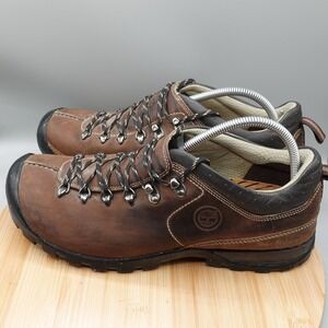 Timberland Shoes Mens 12M Brown Hiking Walking Leather Flaws 26111 3378 Flaws